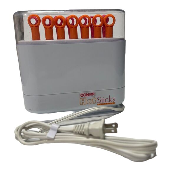 CONAIR Hot Sticks Hair Setter 14 Flexible‎ Rollers Curlers TESTED & WORKING VTG - Picture 2 of 16